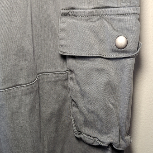 C&C California Cargo Pants Gray Utility Drawstring Women's Size L - Picture 6 of 8